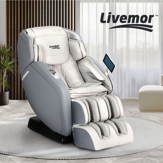 Livemor 4D Massage Chair Electric Recliner Home Massager Gary - TRENDZ