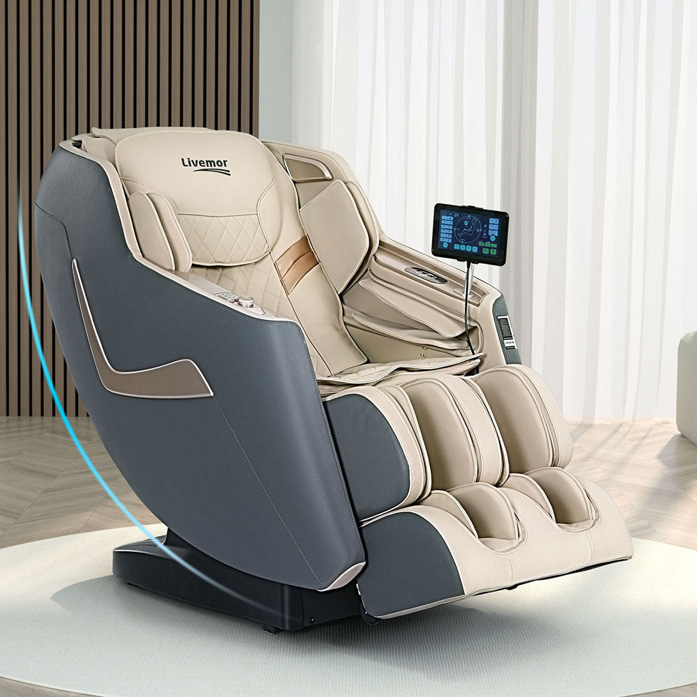 Livemor Massage Chair Electric Recliner Home Massager 3D Opal - TRENDZ