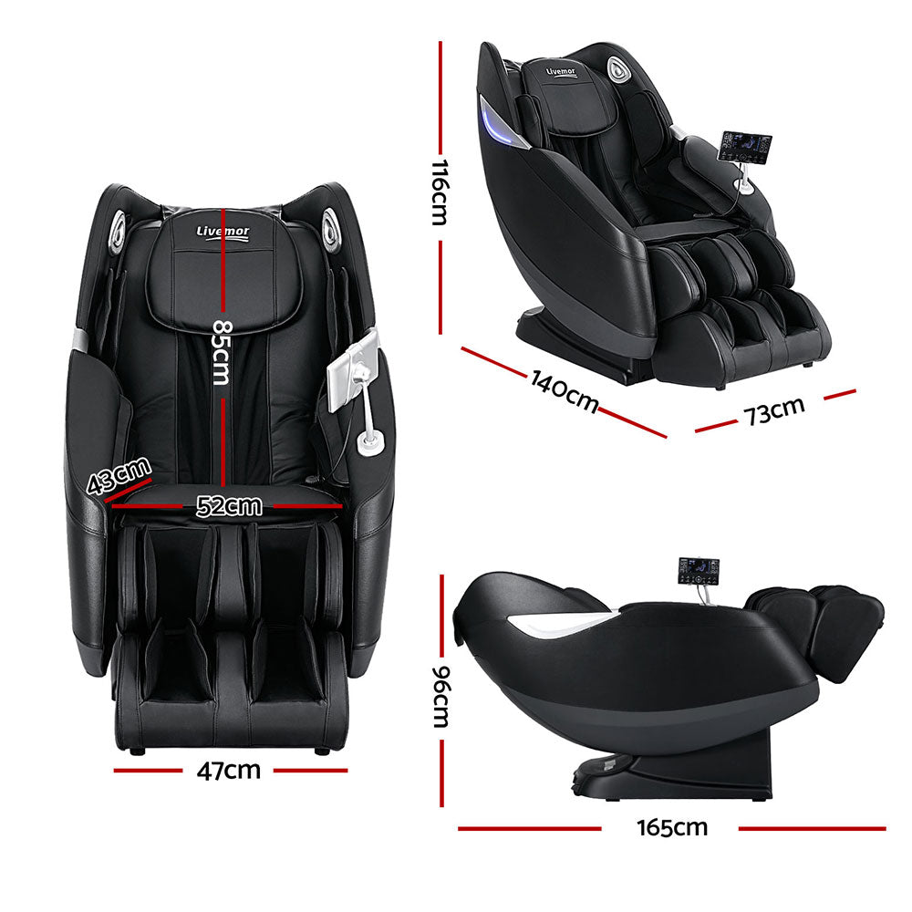 Livemor Massage Chair Electric Recliner Home 3D Massager Flynn - TRENDZ