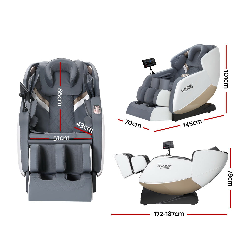 Livemor Massage Chair Electric Recliner Home Massager Beryl - TRENDZ