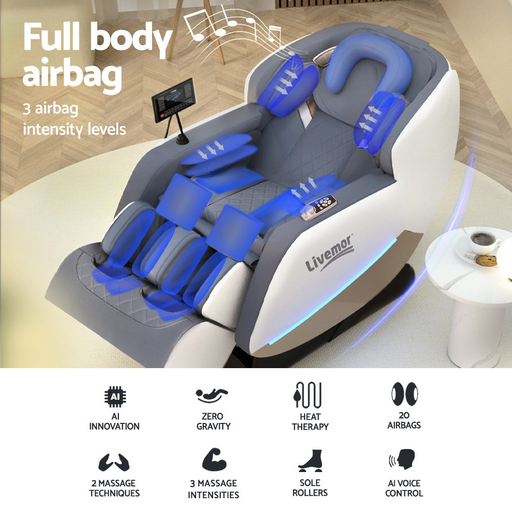 Livemor Massage Chair Electric Recliner Home Massager Beryl - TRENDZ