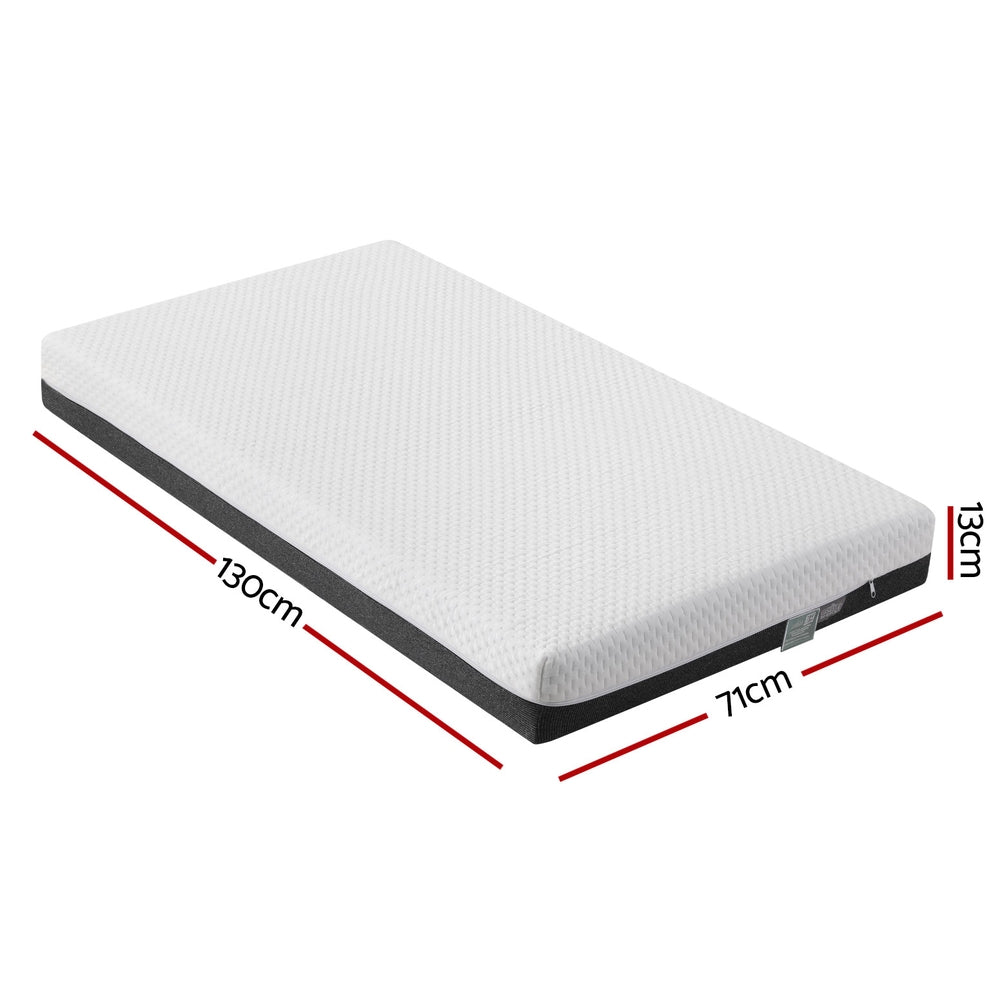 13cm Giselle Baby Cot Mattress Gel Foam - TRENDZ