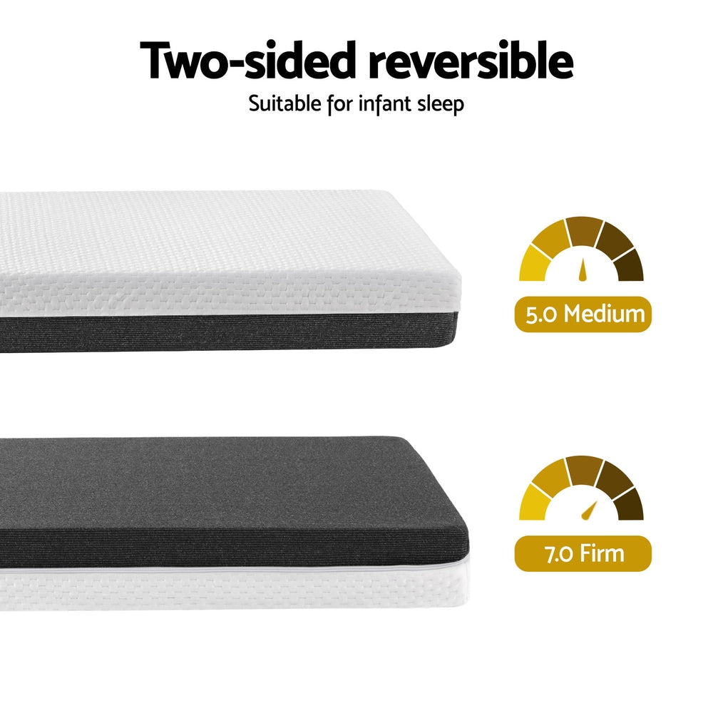 13cm Giselle Baby Cot Mattress Gel Foam - TRENDZ