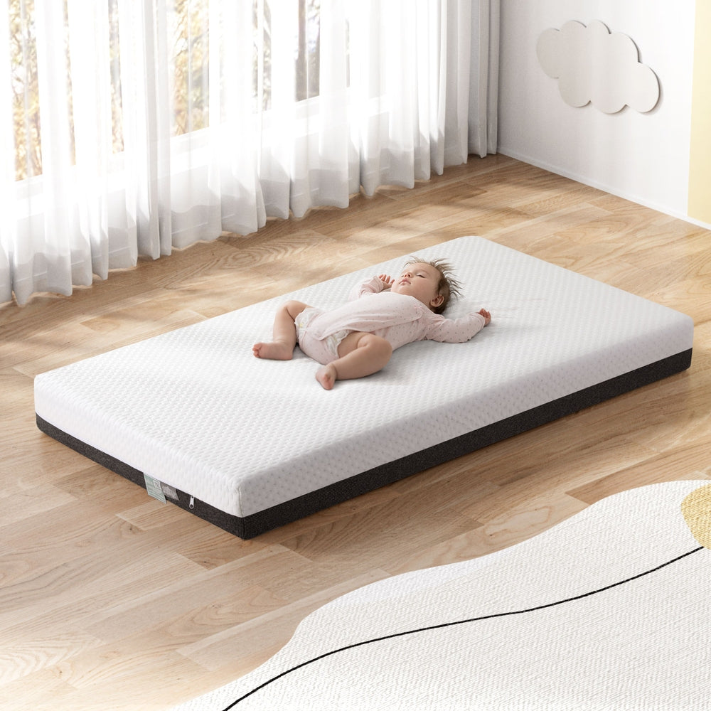 13cm Giselle Baby Cot Mattress Gel Foam - TRENDZ