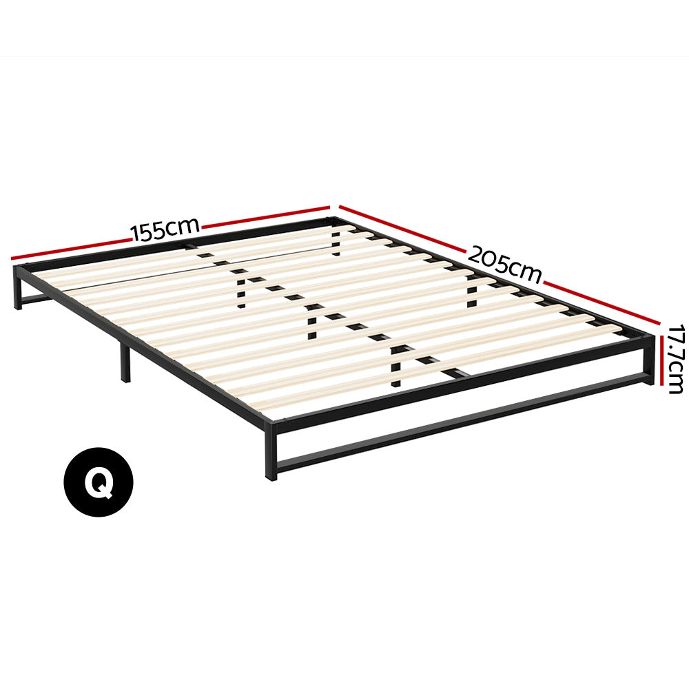 Artiss Bed Frame Queen Size Metal BERU - TRENDZ