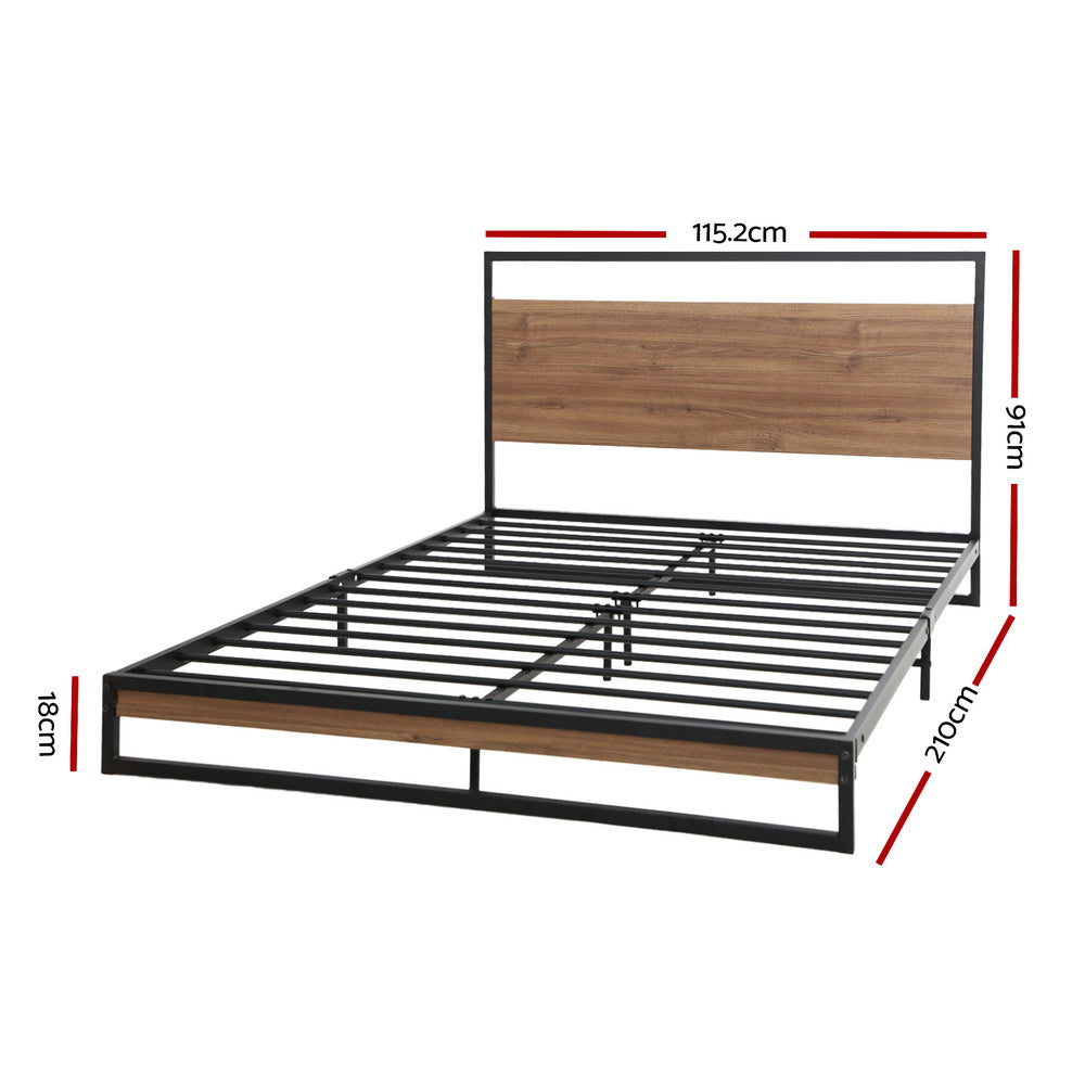 Artiss Bed Frame Metal Bed Frame DANE - King Single - TRENDZ