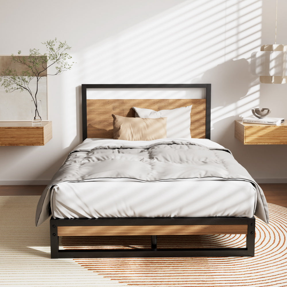 Artiss Bed Frame Metal Bed Frame DANE - King Single - TRENDZ