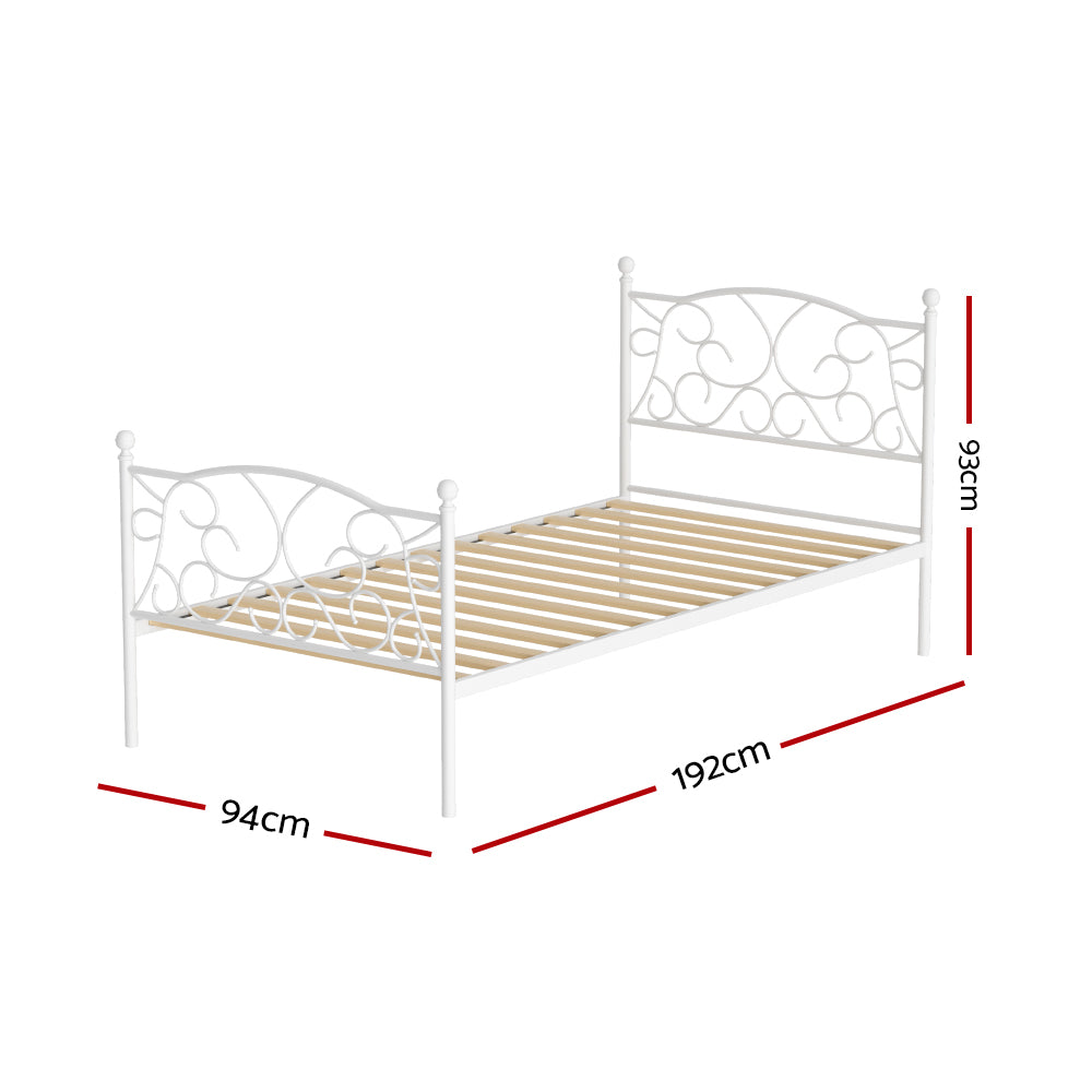 Artiss Bed Frame Single Size Metal Bed Frame GROA - TRENDZ