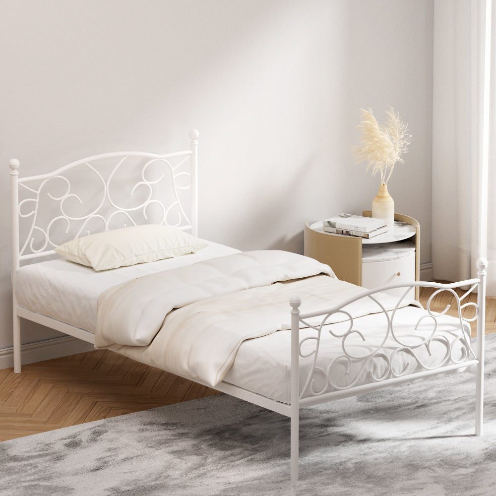 Artiss Bed Frame Single Size Metal Bed Frame GROA - TRENDZ