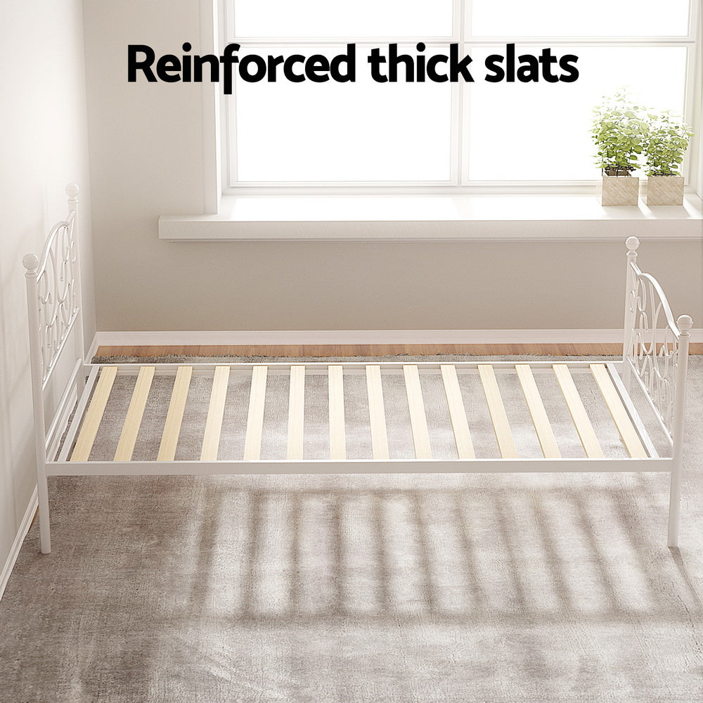 Artiss Bed Frame Single Size Metal Bed Frame GROA - TRENDZ
