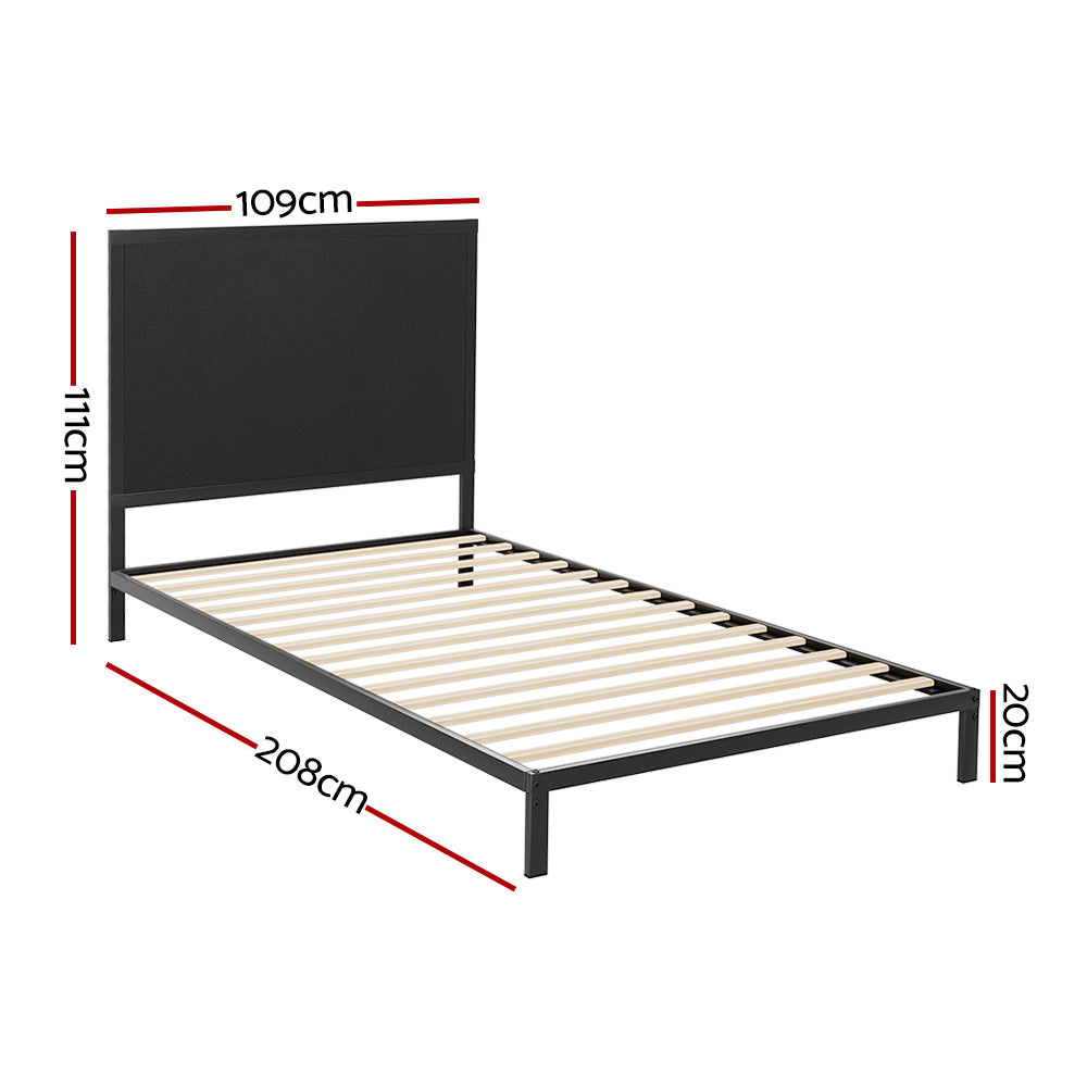 Artiss Bed Frame King Single Size Metal Frame PADA - TRENDZ