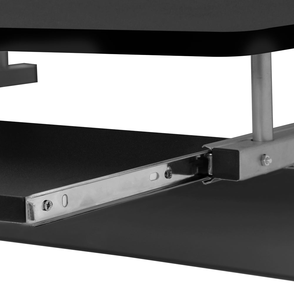 Artiss Computer Desk Keyboard Tray Shelf Black 60CM - TRENDZ