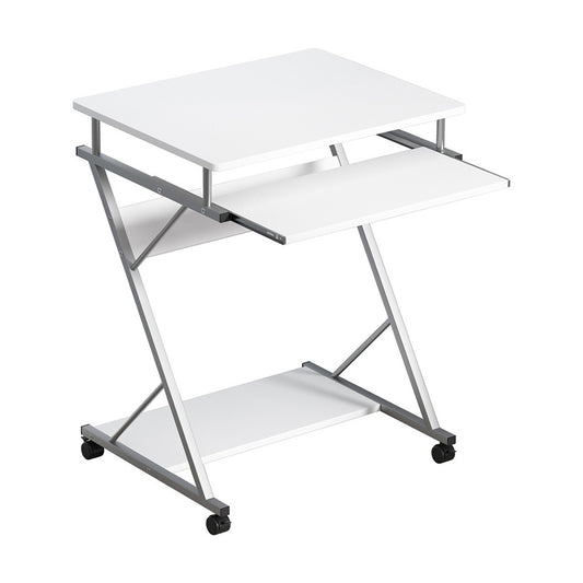 Artiss Computer Desk Keyboard Tray Shelf White 60CM - TRENDZ