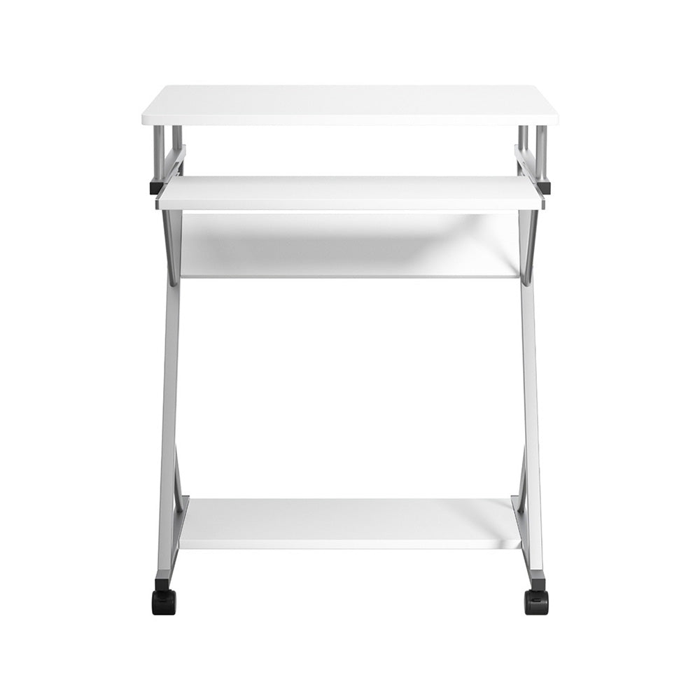 Artiss Computer Desk Keyboard Tray Shelf White 60CM - TRENDZ