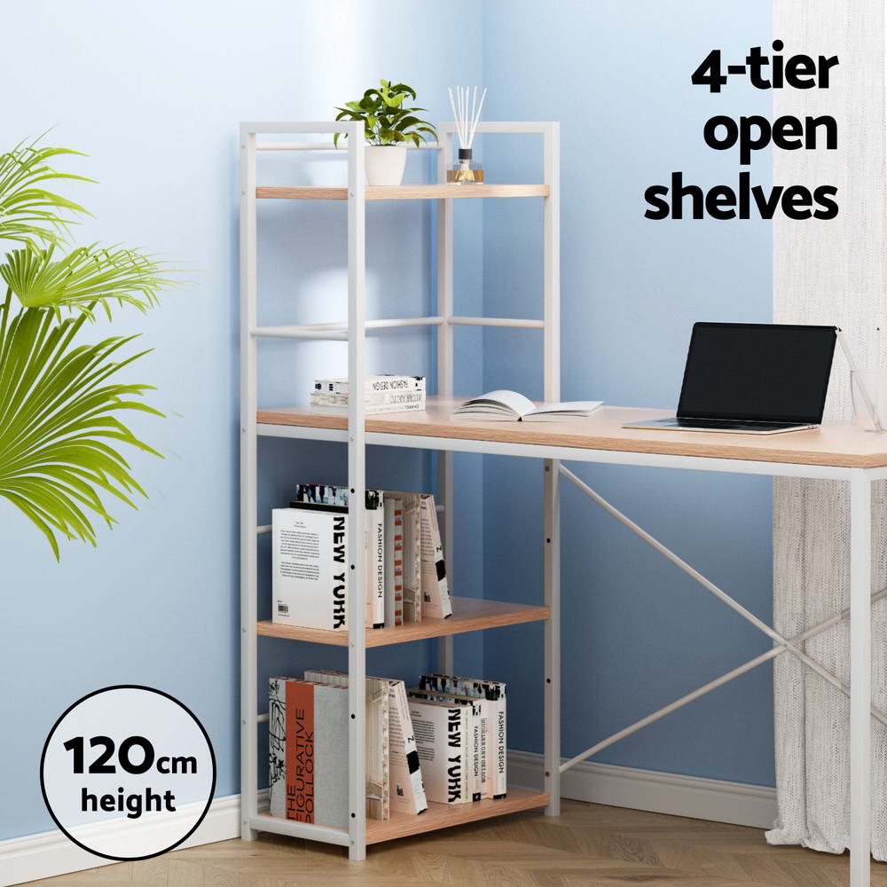 Artiss Computer Desk Shelf Oak 120CM - TRENDZ