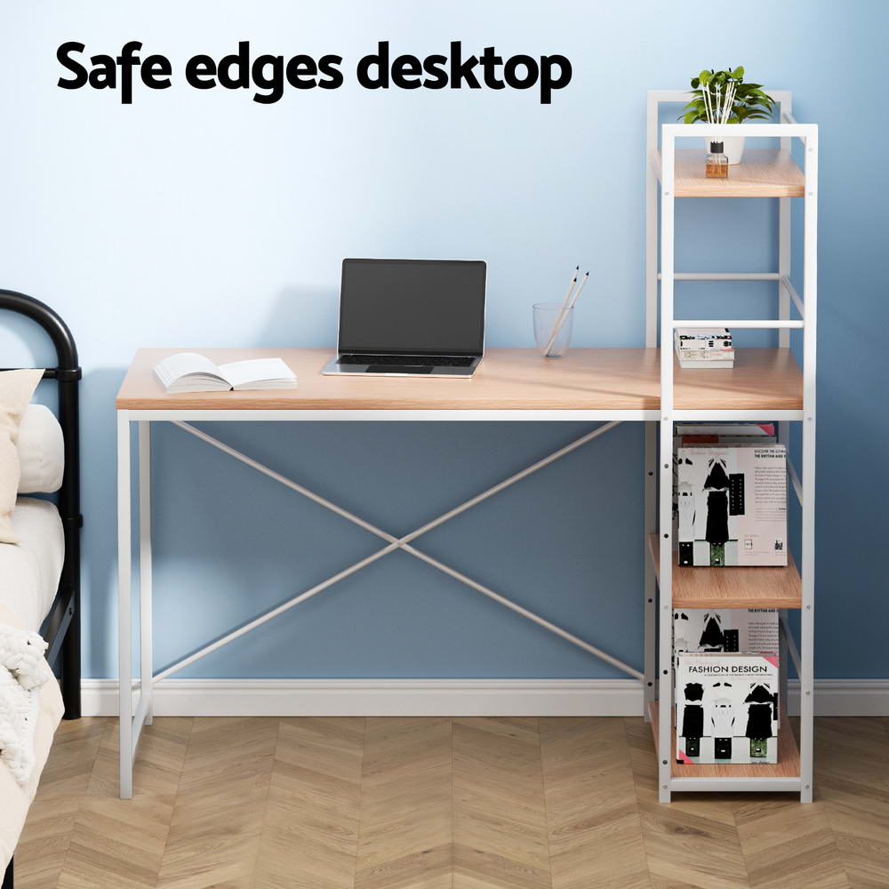 Artiss Computer Desk Shelf Oak 120CM - TRENDZ