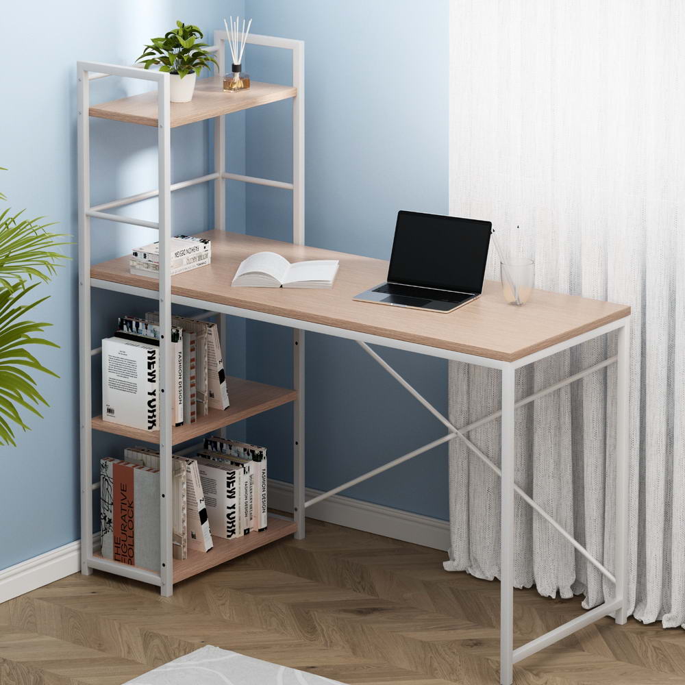 Artiss Computer Desk Shelf Oak 120CM - TRENDZ