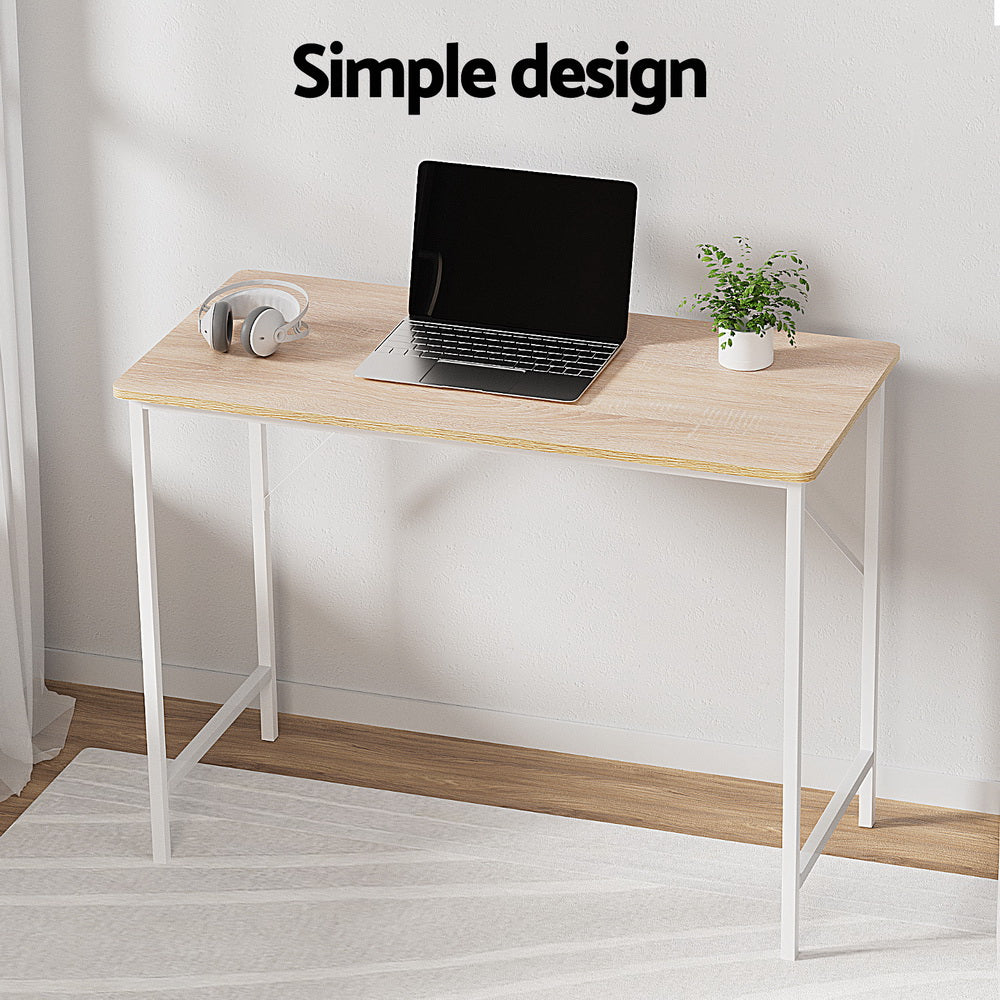 Artiss Computer Desk Oak 100CM - TRENDZ
