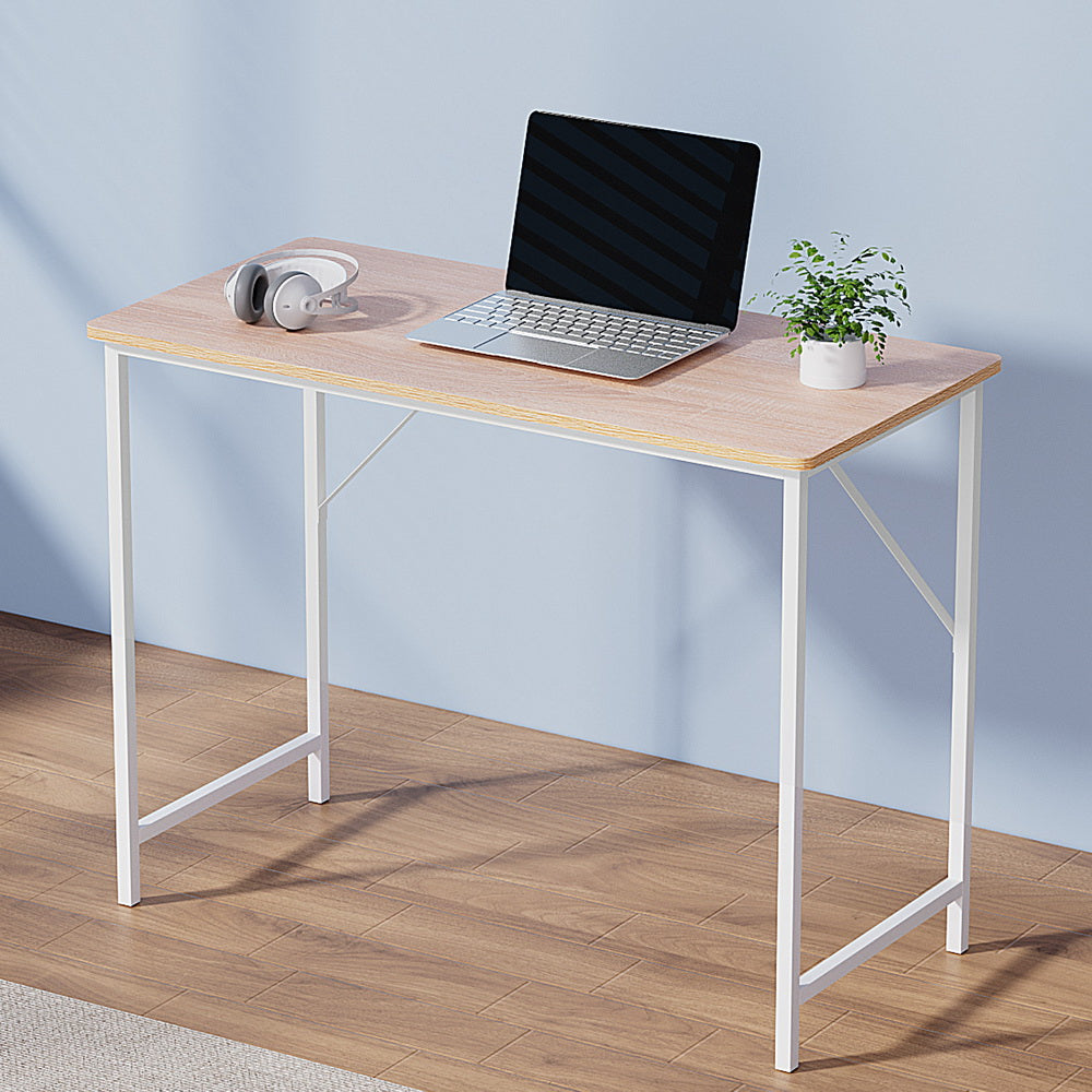 Artiss Computer Desk Oak 100CM - TRENDZ