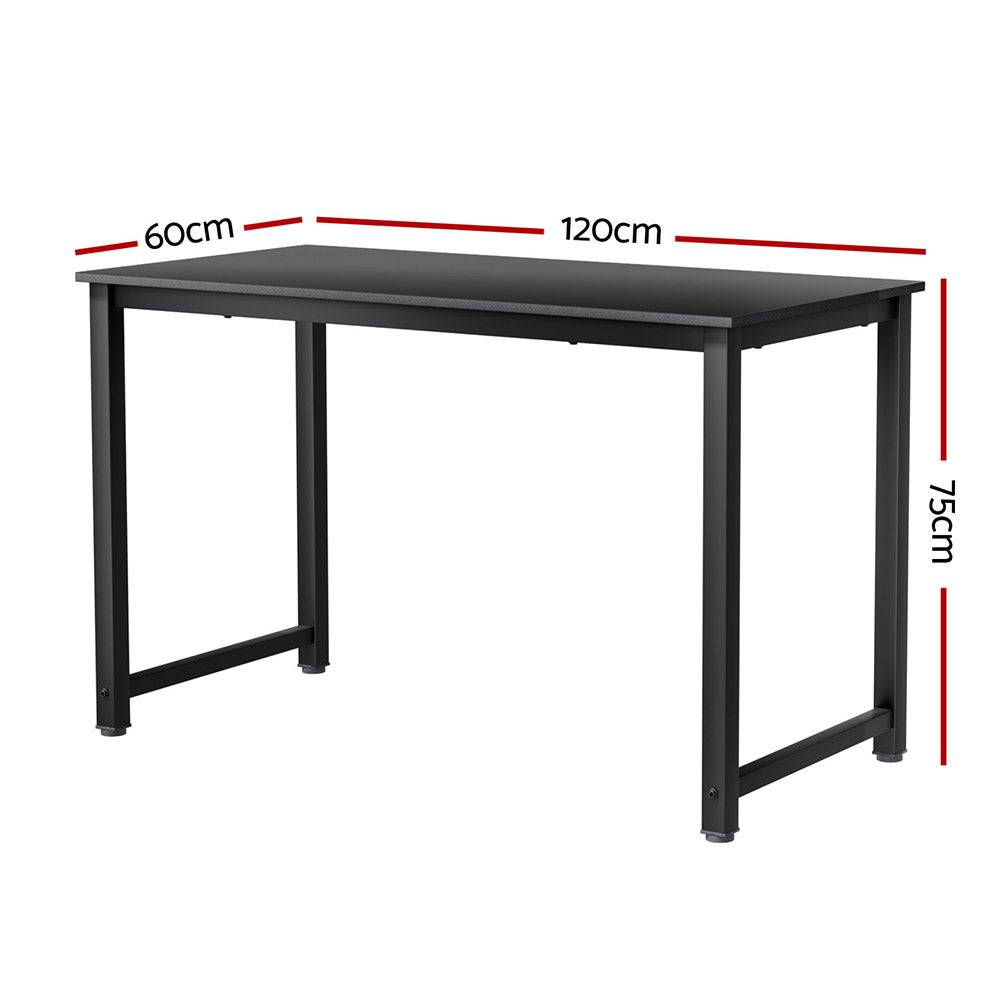 Artiss Computer Desk Home Office Study Table Black 120CM - TRENDZ