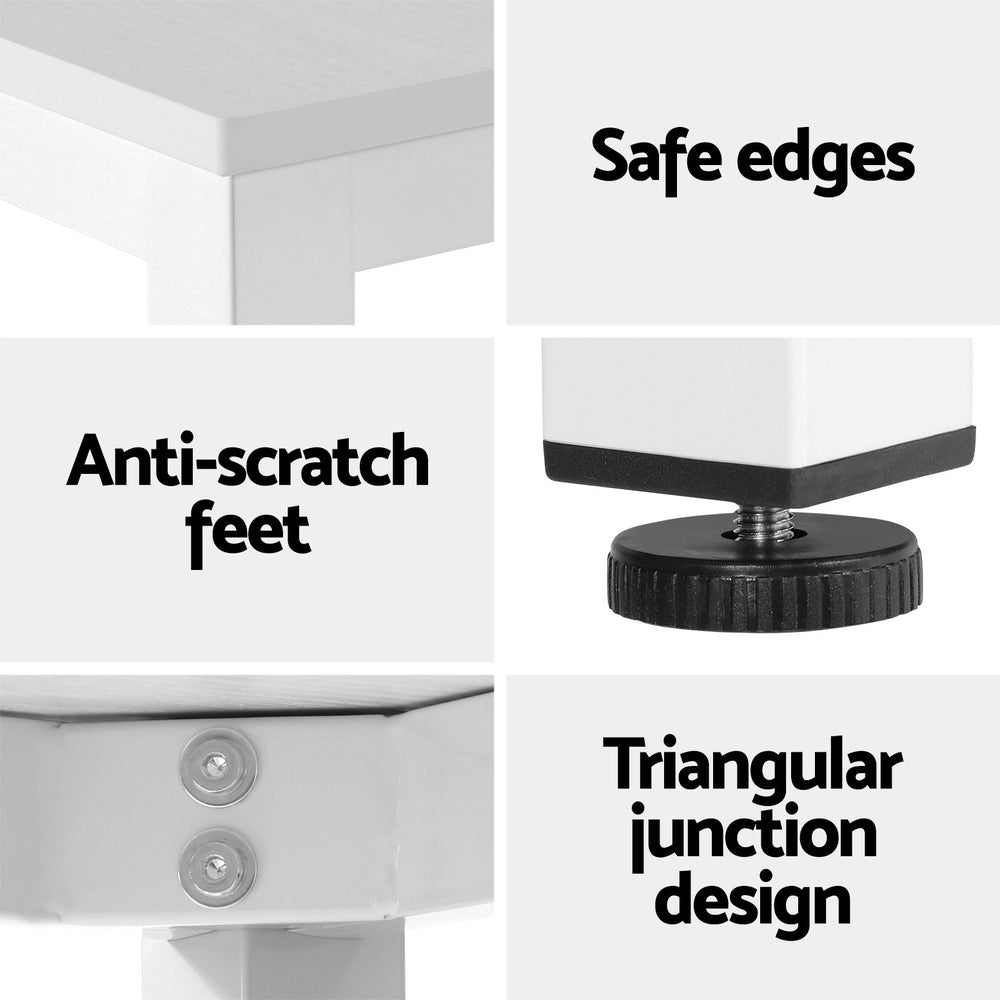 Artiss Computer Desk Home Office Study Table White 120CM - TRENDZ