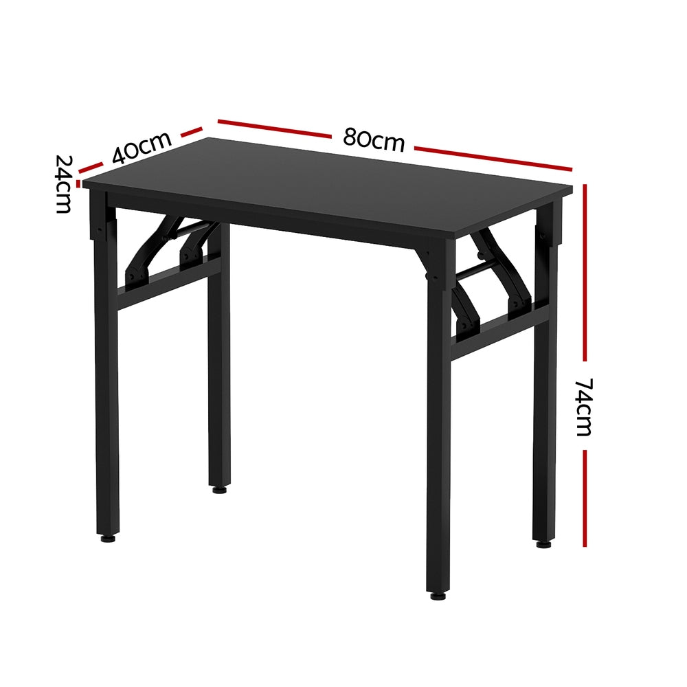 Artiss Computer Desk Foldable Balck 80CM - TRENDZ
