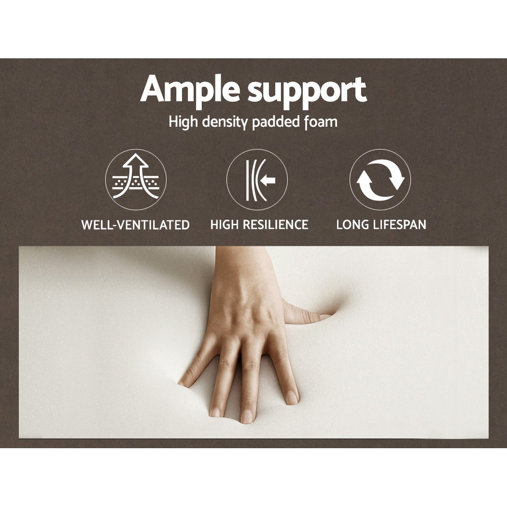 Artiss Wooden Office Chair Leather Seat White - TRENDZ