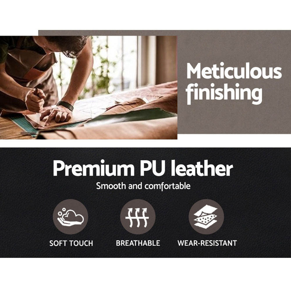 Artiss Wooden Office Chair Black - TRENDZ