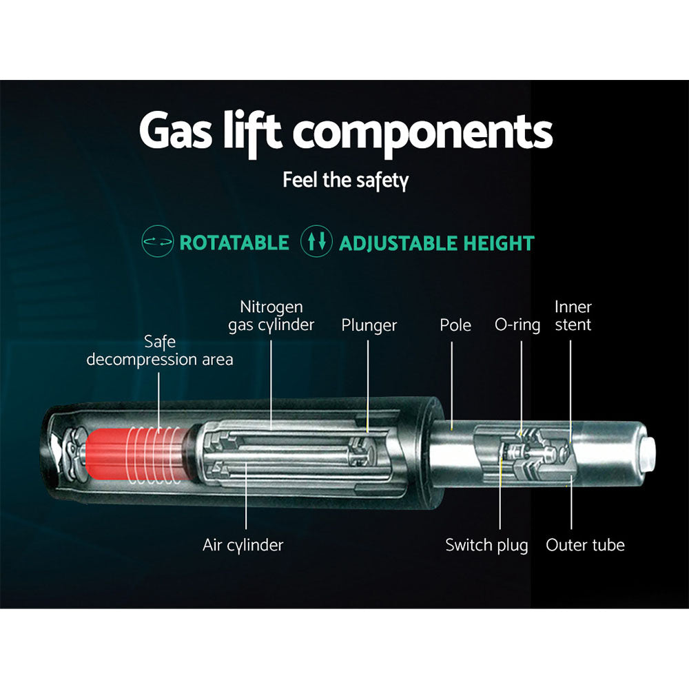 Artiss Mesh Office Chair Mid Back Black - TRENDZ