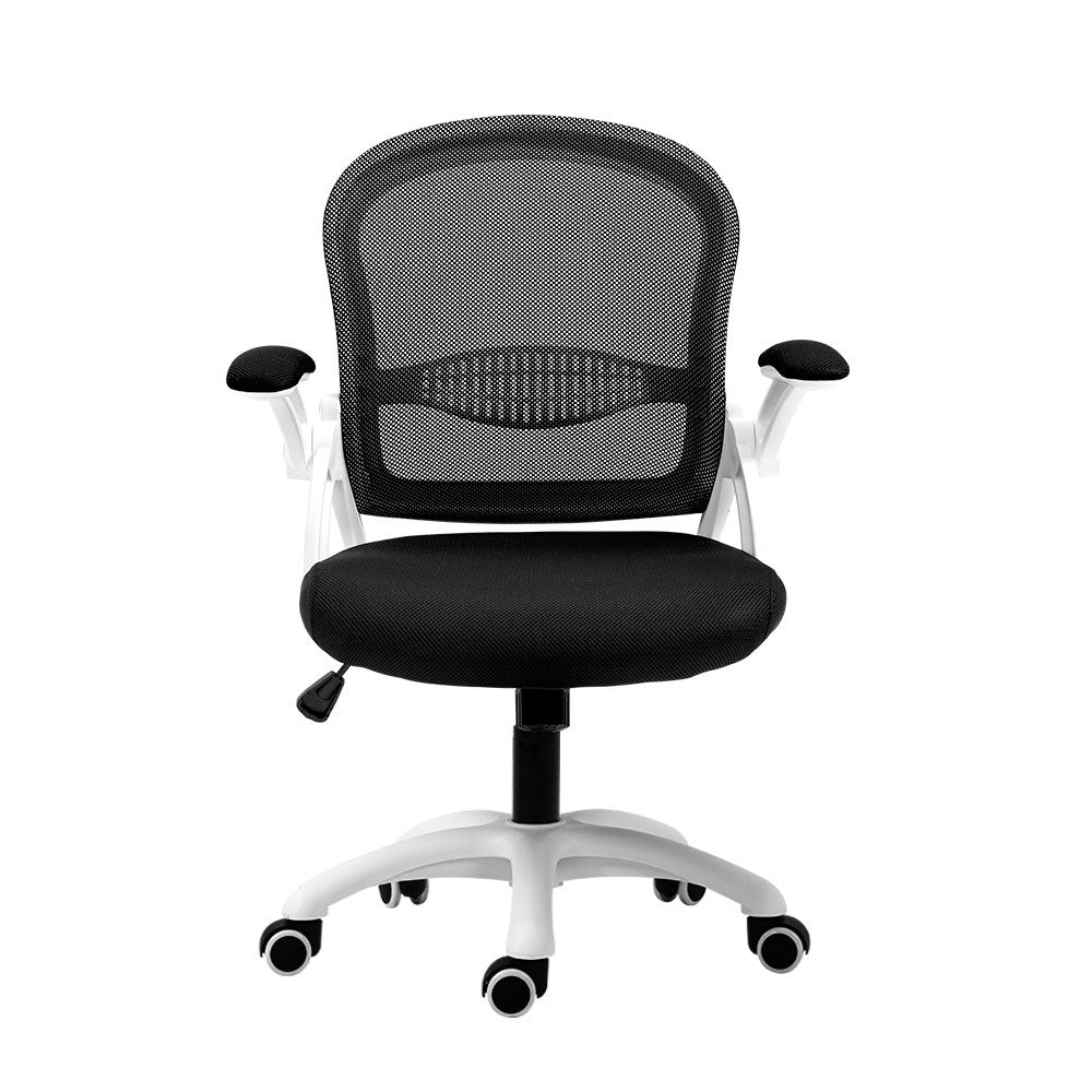 Artiss Mesh Office Chair Mid Back Black - TRENDZ
