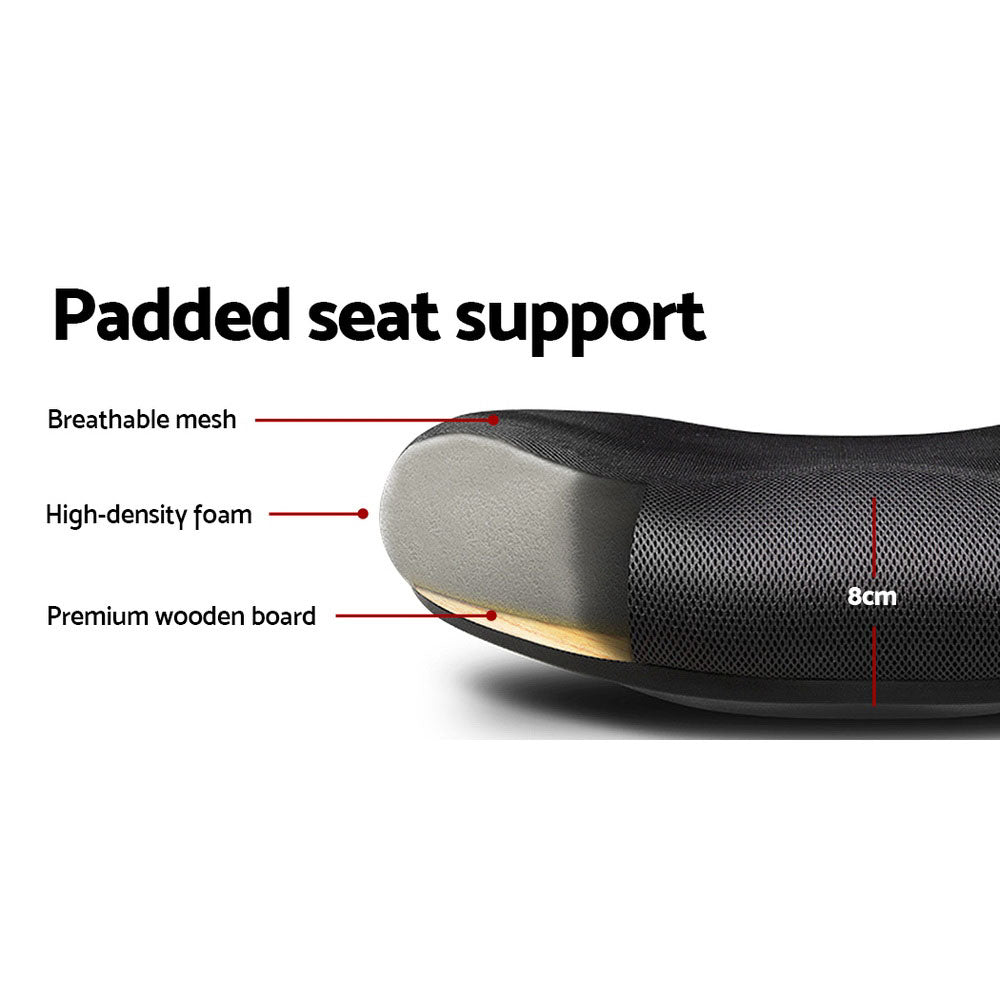 Artiss Mesh Office Chair Mid Back Black - TRENDZ