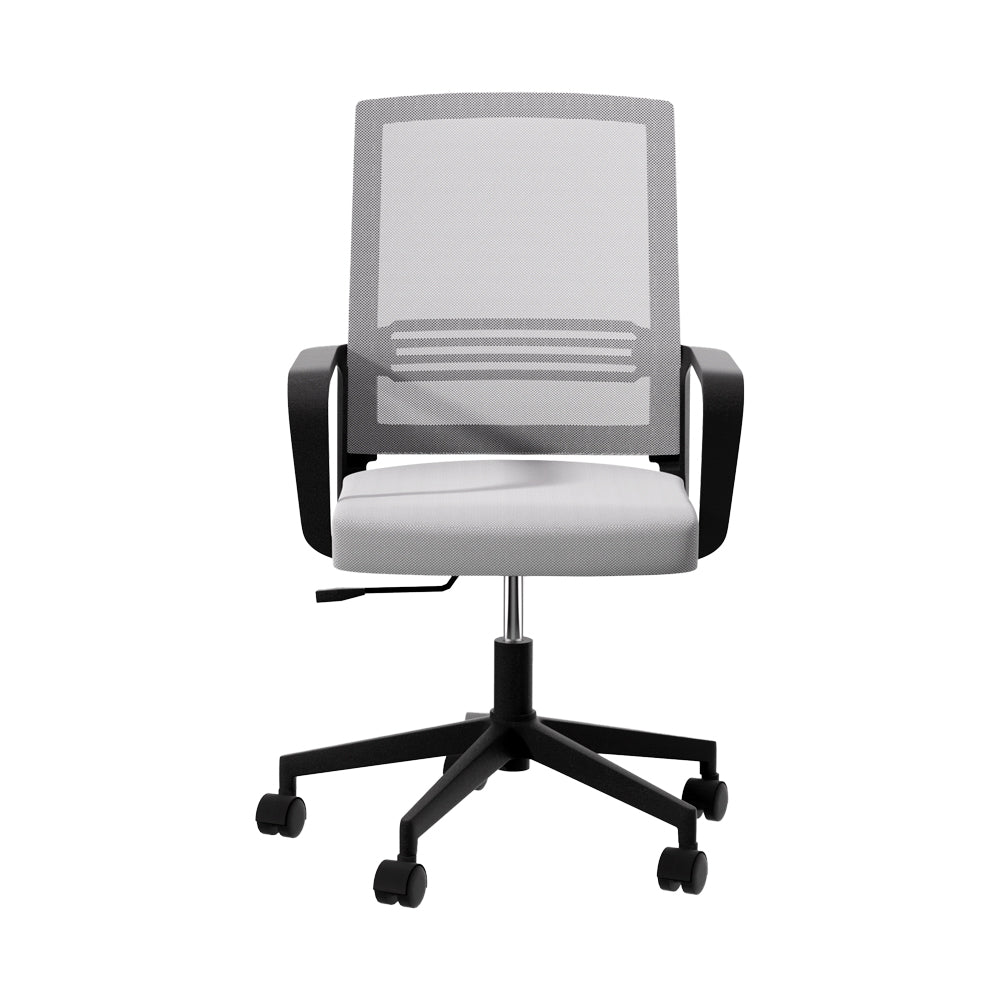 Artiss Mesh Office Chair Computer Gaming Desk Chairs Work Study Mid Back Grey - TRENDZ
