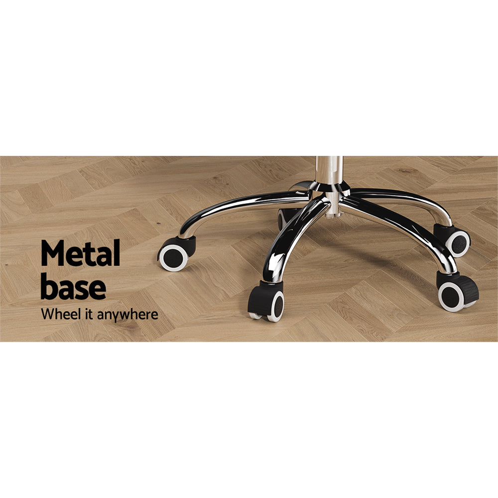 Artiss Office Chair Conference Chairs PU Leather Low Back Black - TRENDZ