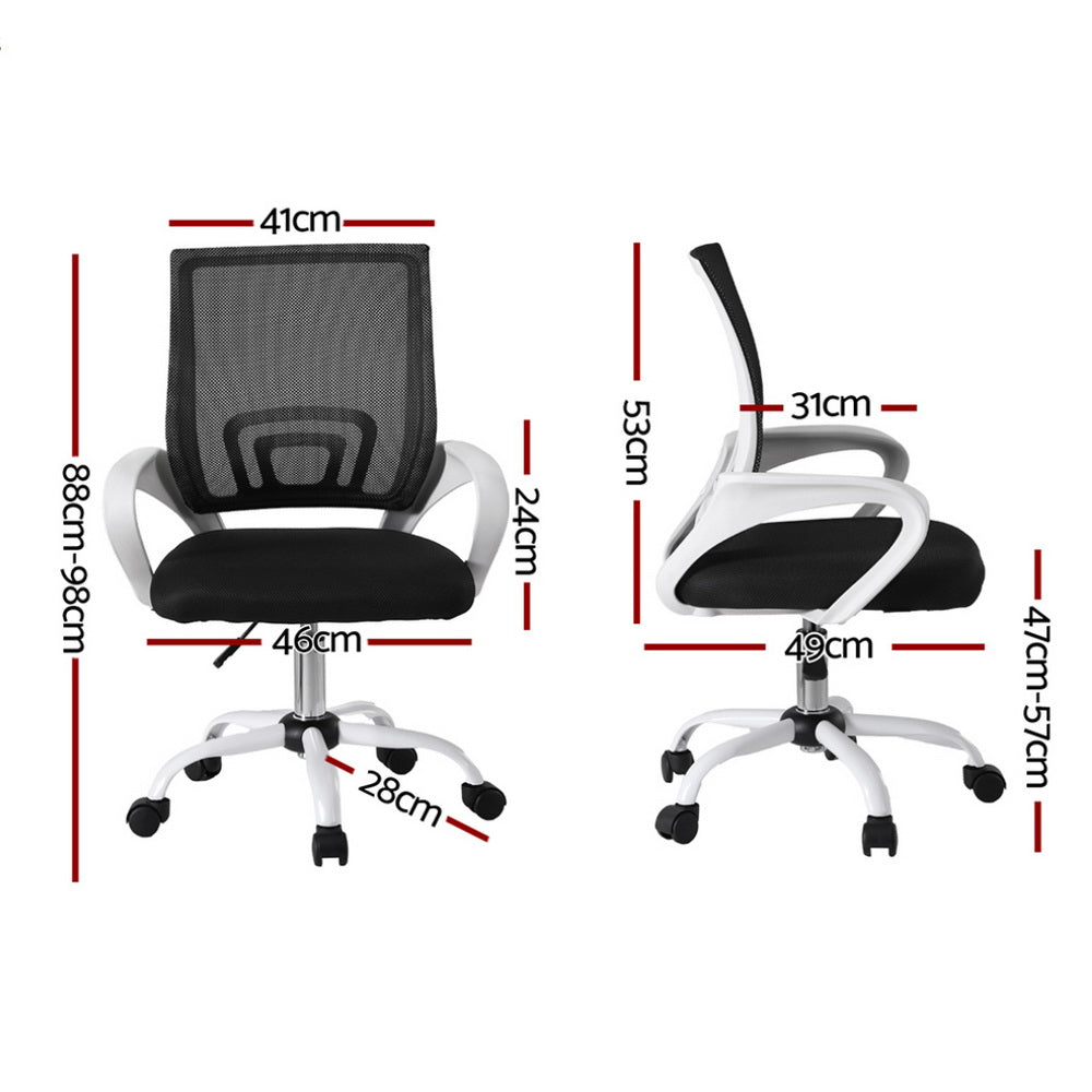 Artiss Office Chair Mesh Computer Gaming Desk Chairs Work Study Mid Back - TRENDZ
