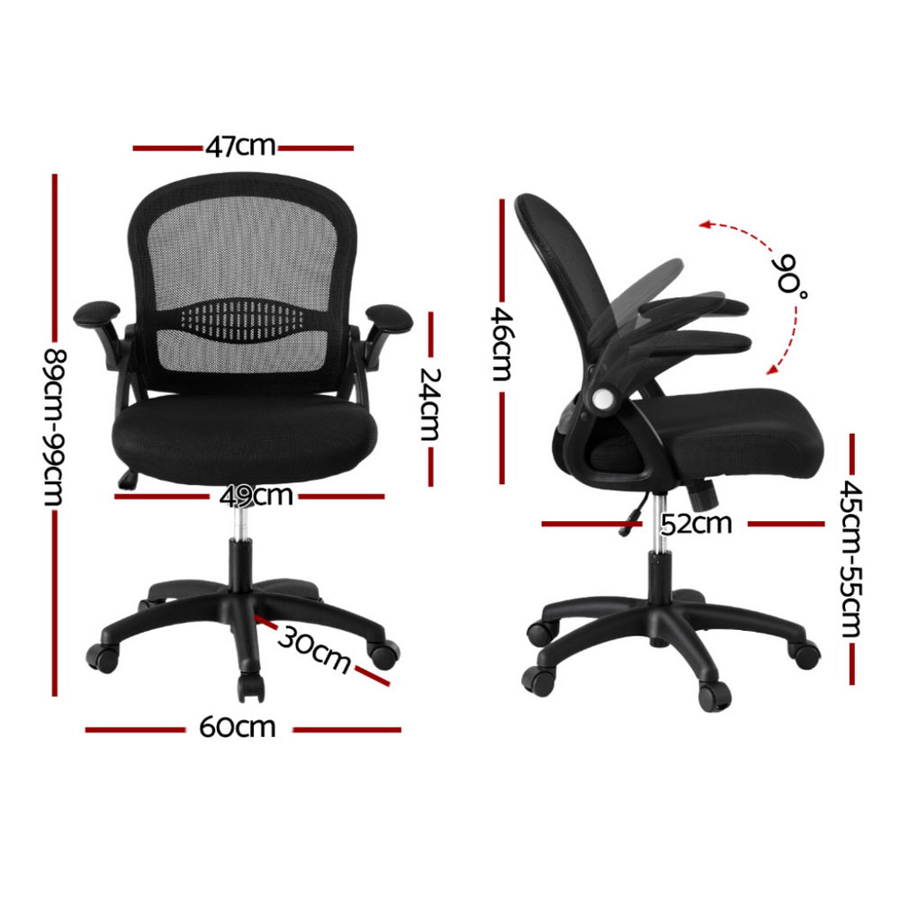 Artiss Mesh Office Chair Computer Gaming Desk Chairs Work Study Mid Back - TRENDZ