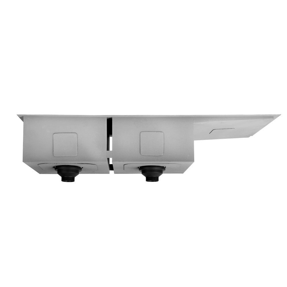 Cefito Kitchen Sink 111X45CM Stainless Steel Basin Double Bowl Silver - TRENDZ