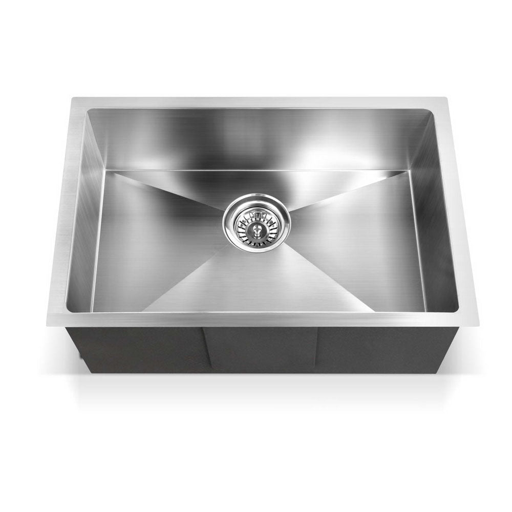 Cefito Kitchen Sink 60X45CM Stainless Steel Basin Single Bowl Silver - TRENDZ