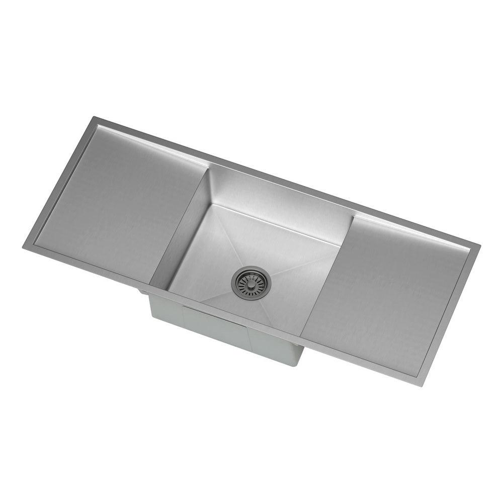 Cefito Kitchen Sink Basin Stainless Steel Under/Top/Flush Mount Bowl 122X45CM - TRENDZ