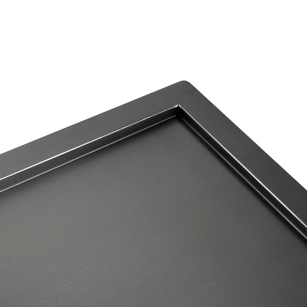 Cefito Kitchen Sink 100X45CM Stainless Steel Basin Double Bowl Black - TRENDZ