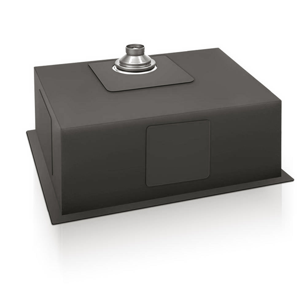 Cefito Kitchen Sink 60X45CM Stainless Steel Basin Single Bowl Black - TRENDZ