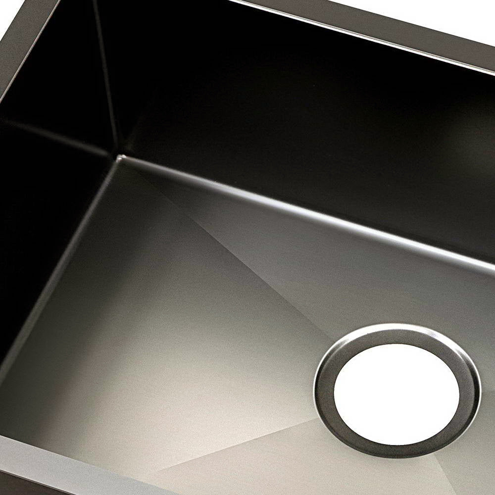 Cefito Kitchen Sink 60X45CM Stainless Steel Basin Single Bowl Black - TRENDZ