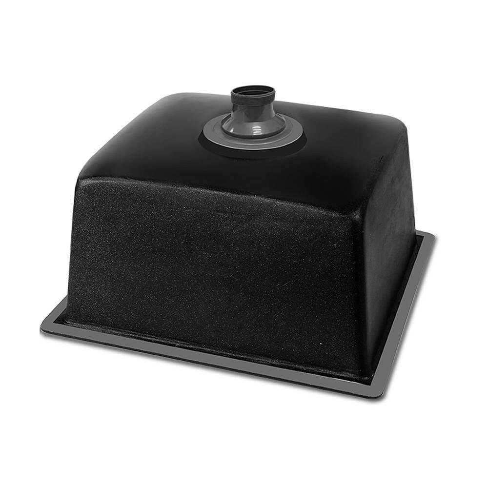 Cefito Stone Kitchen Sink 460X410MM Granite Under/Topmount Basin Bowl Laundry Black - TRENDZ