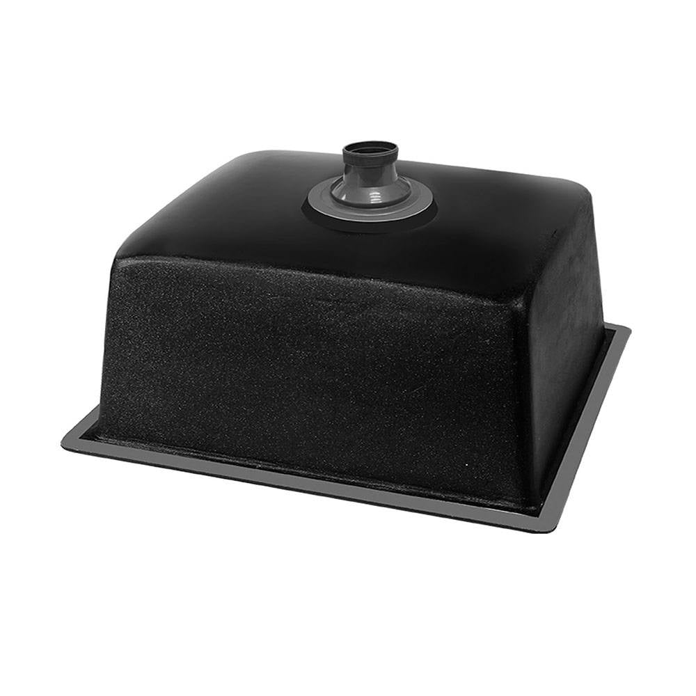 Cefito Stone Kitchen Sink 610X470MM Granite Under/Topmount Basin Bowl Laundry Black - TRENDZ