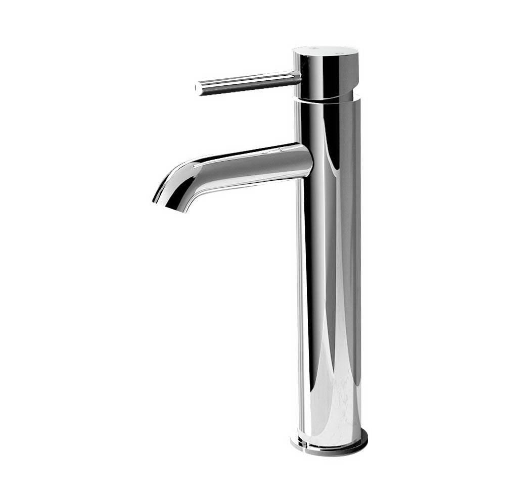 Cefito Bathroom Basin Mixer Tap Round Tall Faucet Vanity Laundry Chrome - TRENDZ