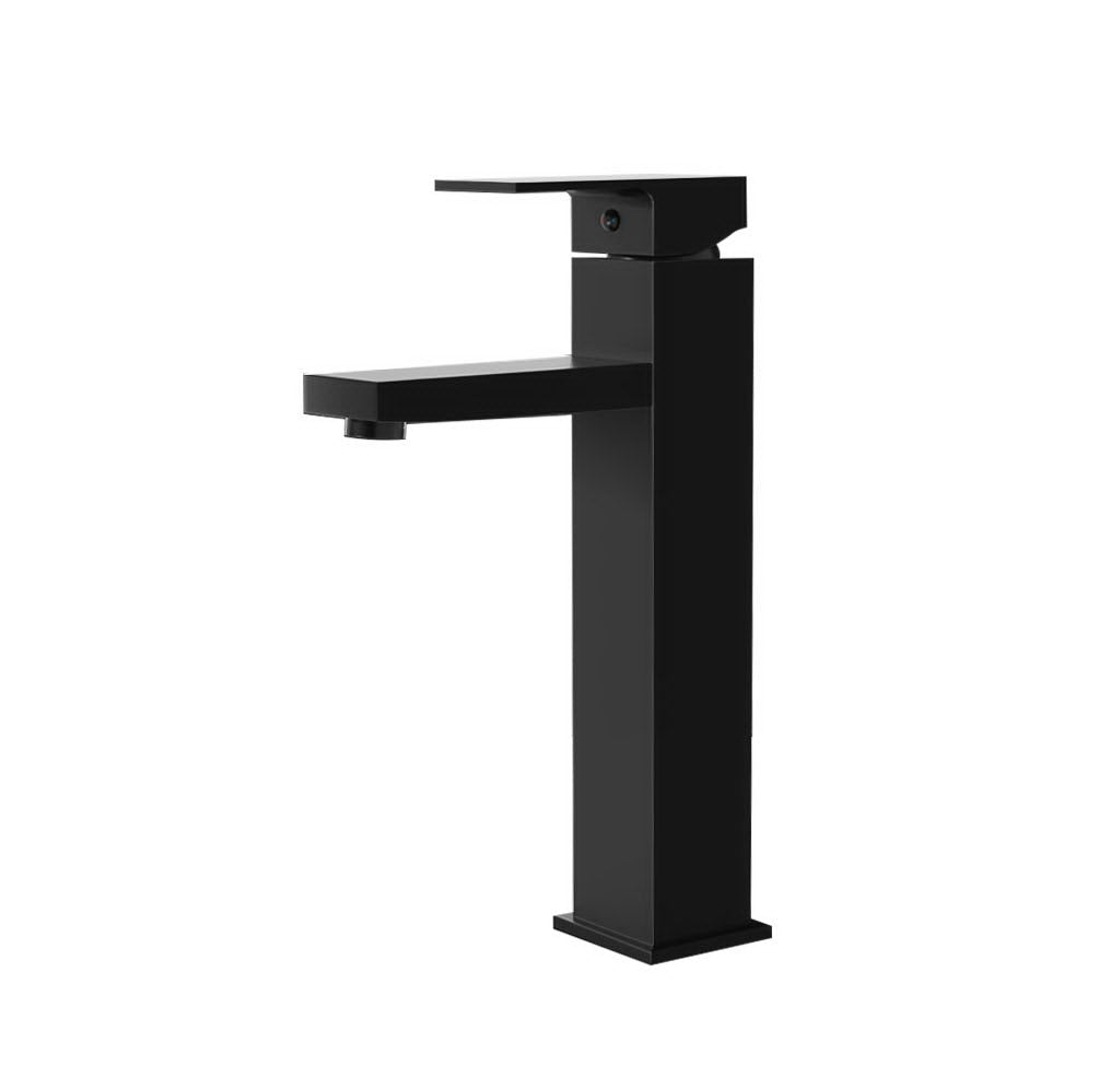 Cefito Bathroom Basin Mixer Tap Square Tall Faucet Vanity Laundry Black - TRENDZ