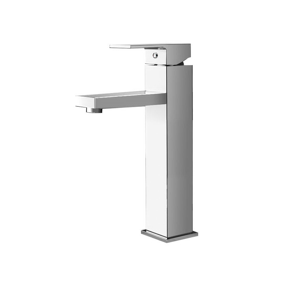 Cefito Bathroom Basin Mixer Tap Square Tall Faucet Vanity Laundry Chrome - TRENDZ