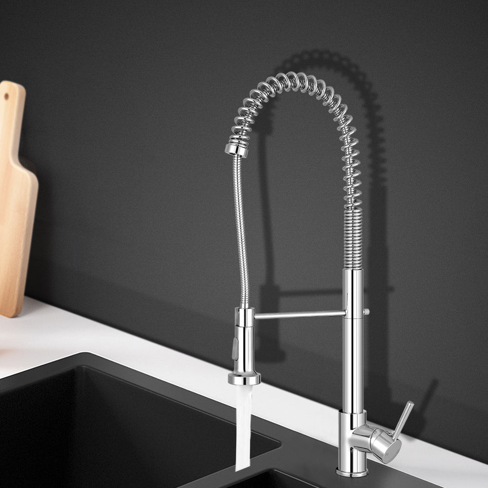Cefito Kitchen Mixer Tap Pull Down 2 Modes Sink Faucet Basin Laundry Chrome - TRENDZ