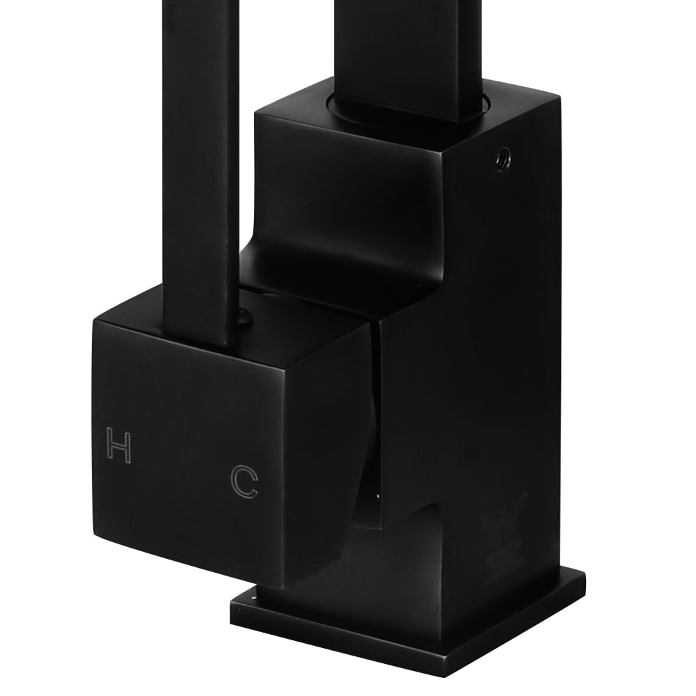 Cefito Kitchen Mixer Tap Mixer Square Sink Faucet Basin Laundry Black - TRENDZ