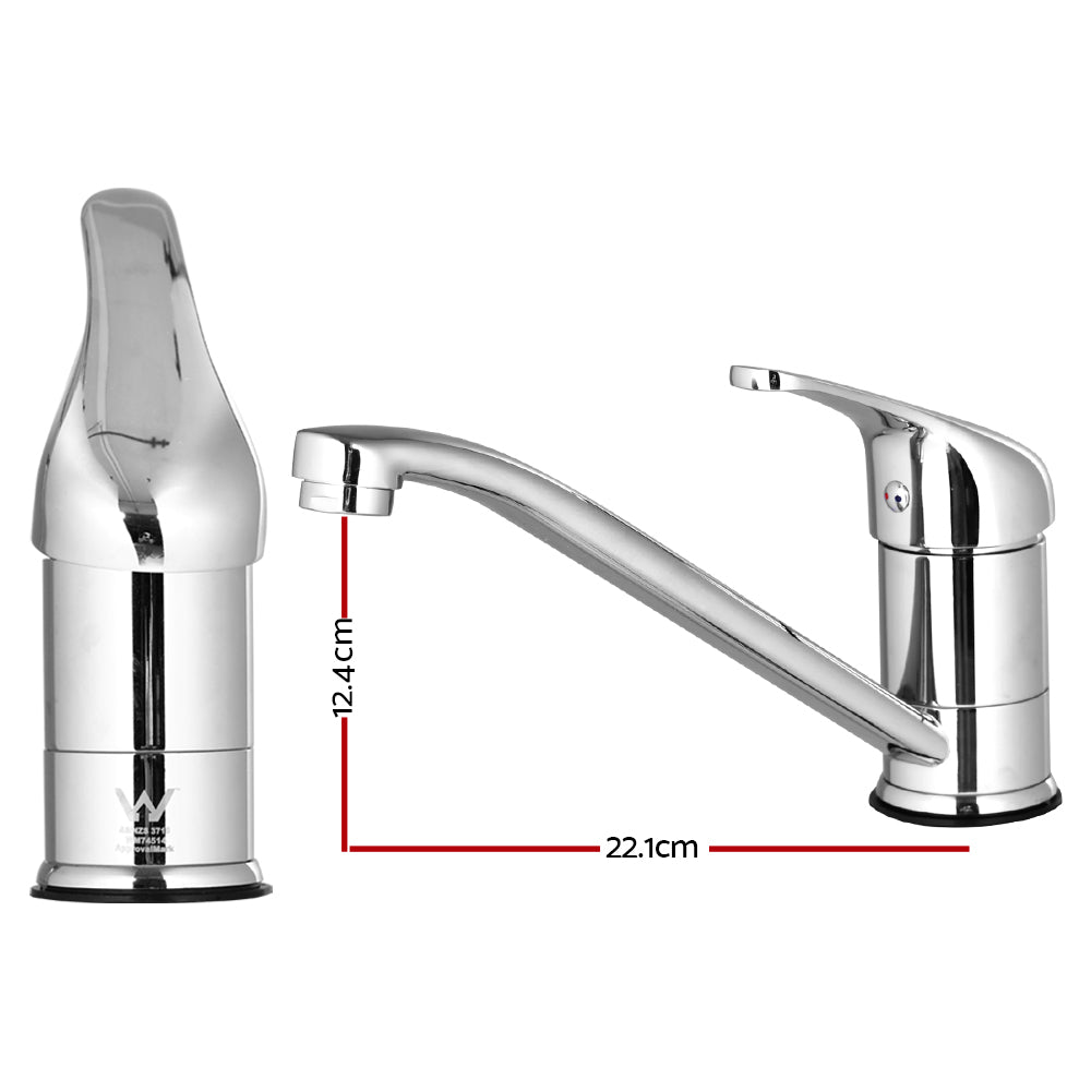 Cefito Kitchen Mixer Tap Mixer Long Spout Sink Faucet Basin Laundry Chrome - TRENDZ