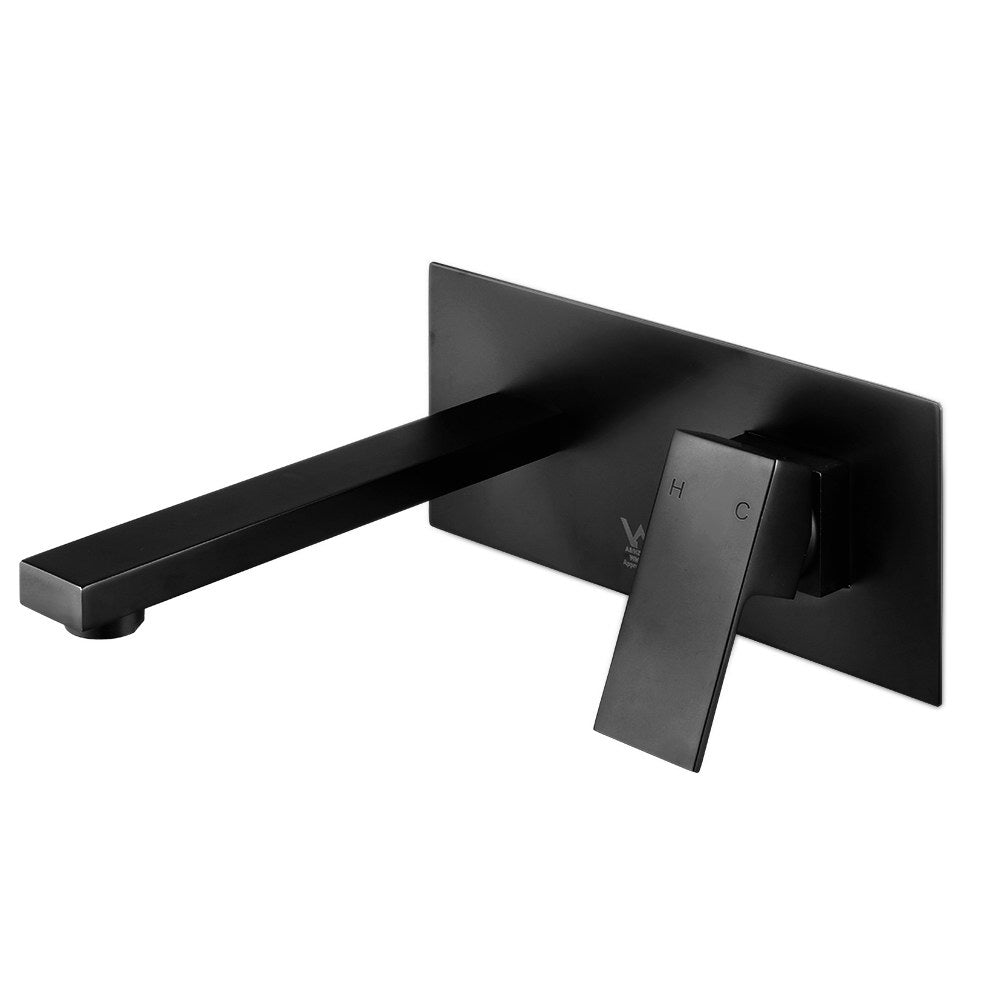 Cefito Bathroom Basin Mixer Tap Separate Faucet Vanity Laundry Black - TRENDZ